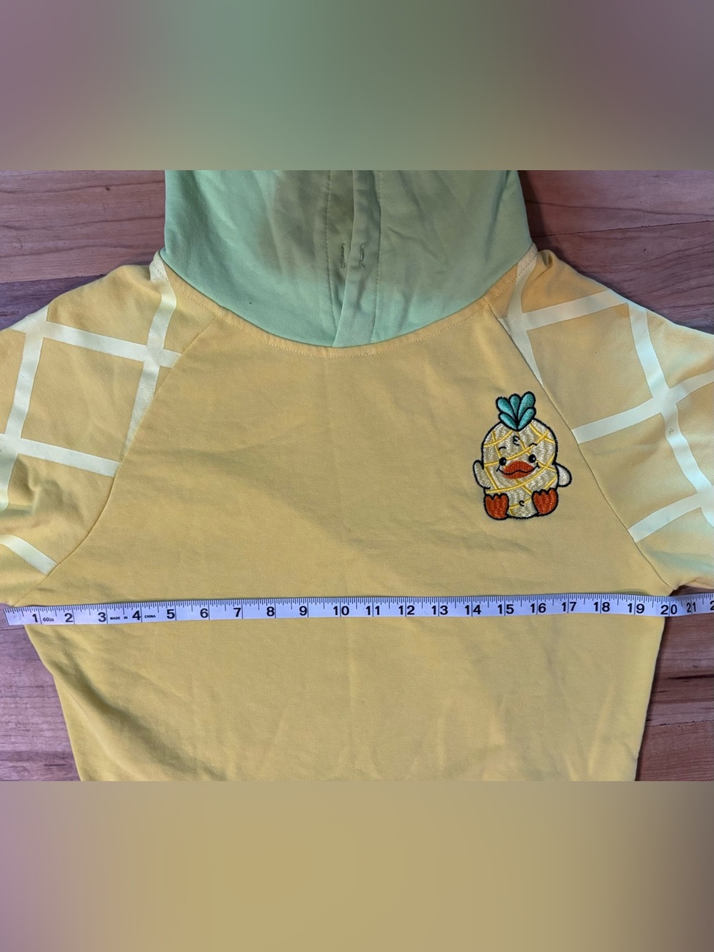 Moriah Elizabeth Georgie the Pineapple Duck Oversized Kawaii Hoodie, Size S - Picture 6 of 7